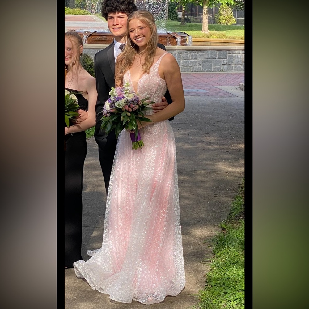 Jovani Pale Pink Prom Dress